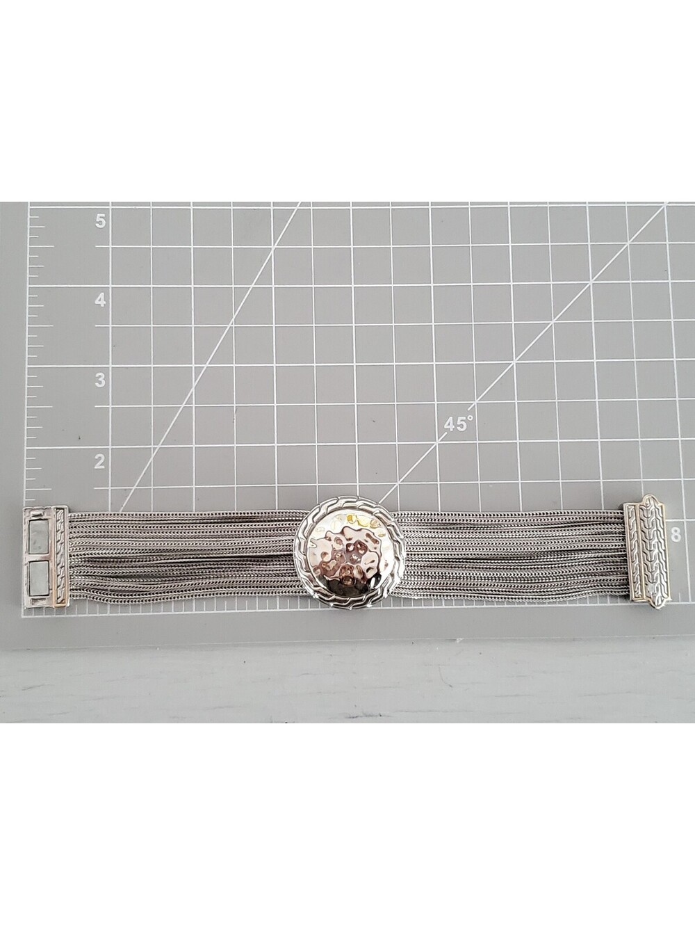 Vintage Multi-strand Silver-tone Bracelet - Picture 7 of 7